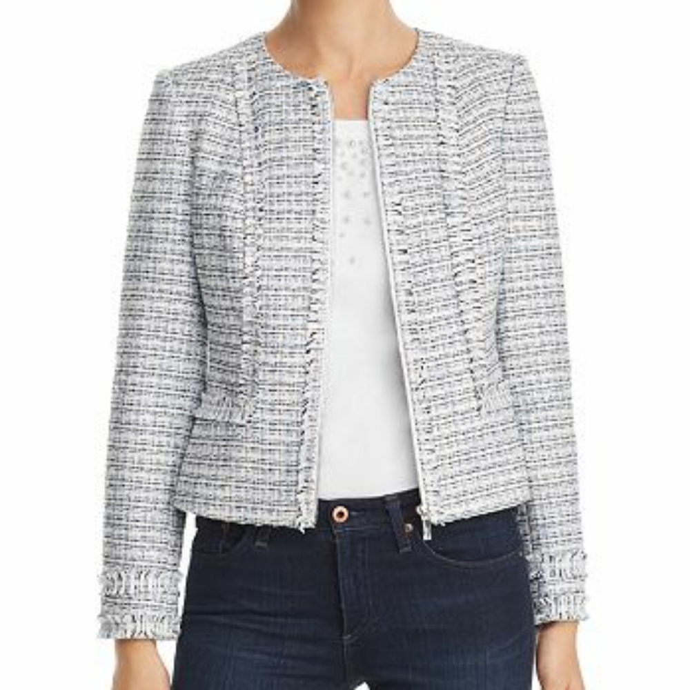 Karl Lagerfeld Paris Tweed Blazer